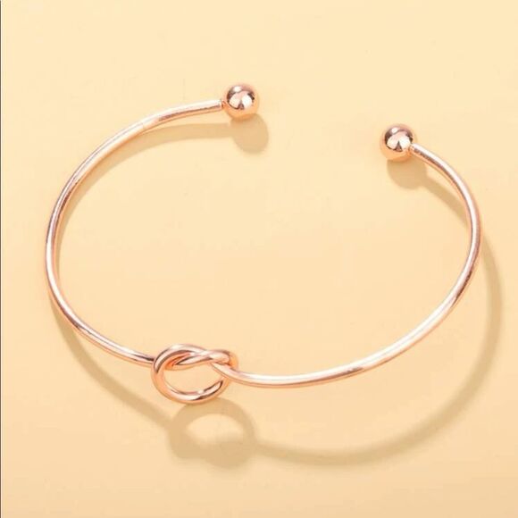 5/$25 KNOT ROSE GOLD CUFF - Picture 1 of 5
